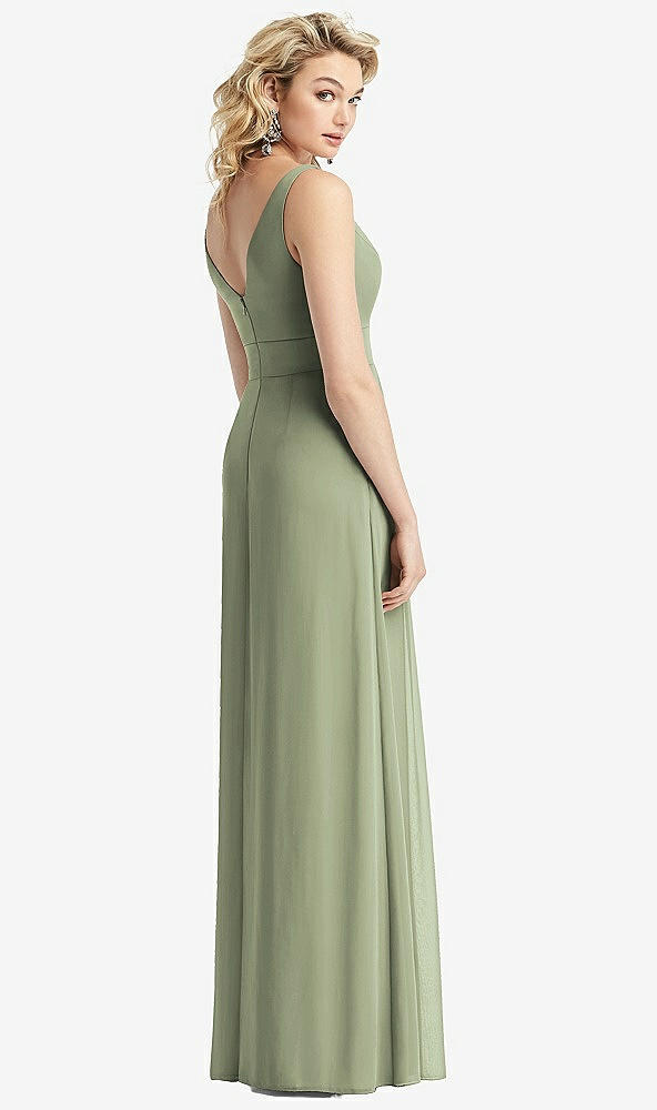 【STYLE: 1519】Sleeveless Pleated Skirt Maxi Dress with Pockets【COLOR: Sage】