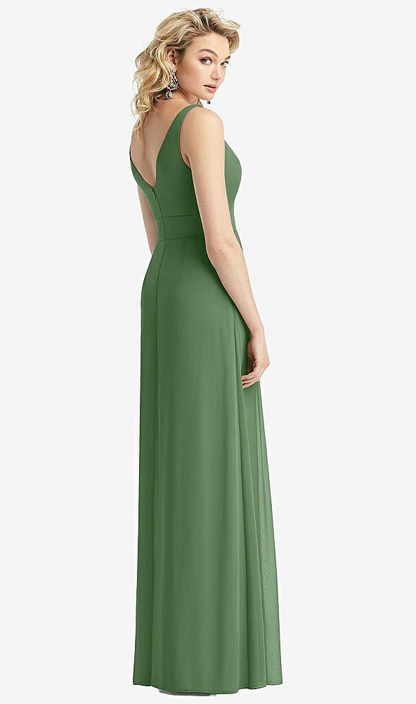 【STYLE: 1519】Sleeveless Pleated Skirt Maxi Dress with Pockets【COLOR: Vineyard Green】