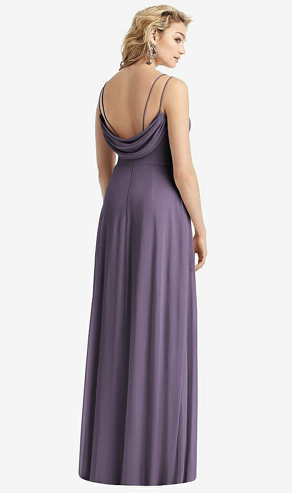 【NEW】【STYLE: 1520】カウルバック ダブル ストラップ マキシ ドレス サイド スリット【COLOR: Lavender】【SIZE: 00-30W】