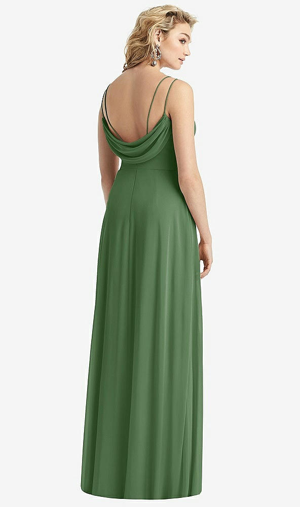 【NEW】【STYLE: 1520】カウルバック ダブル ストラップ マキシ ドレス サイド スリット【COLOR: Vineyard Green】【SIZE: 00-30W】