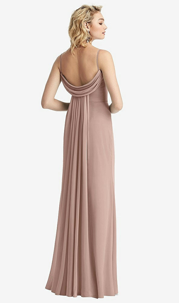 【NEW】【STYLE: 6815】Shirred Sash Cowl-Back Chiffon トランペット ガウン【COLOR: Bliss】【SIZE: 00-30W】
