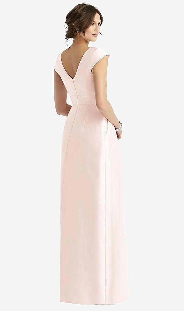 【NEW】【STYLE: D767】キャップ 袖 プリーツ スカート ドレス ポケット付き【COLOR: Blush】【SIZE: 00-30W】