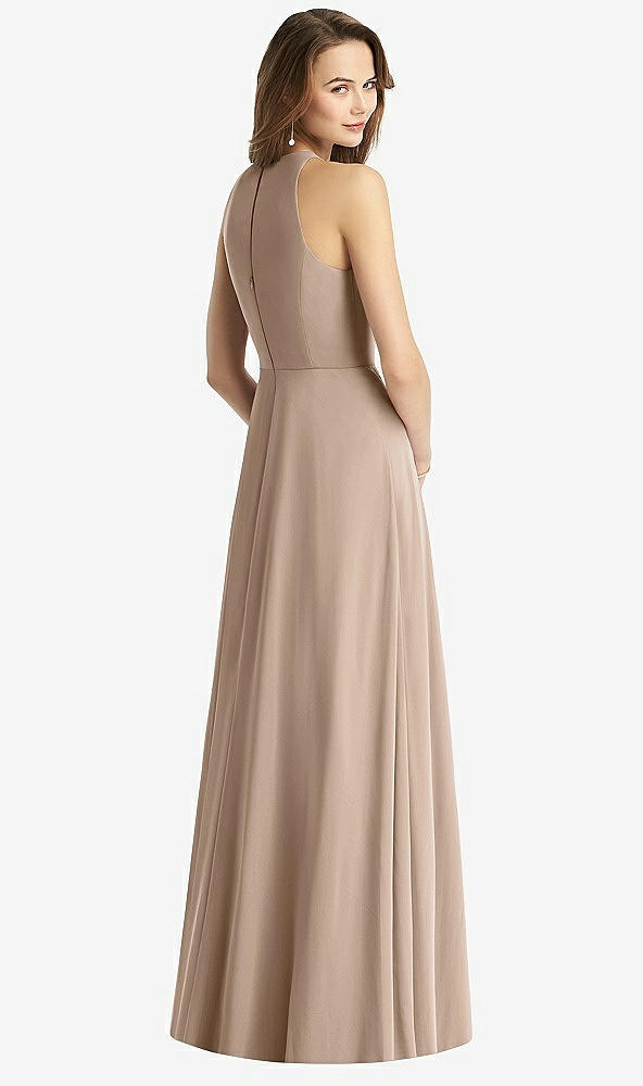 【STYLE: TH011】Sleeveless Halter Chiffon Maxi Dress【COLOR: Topaz】