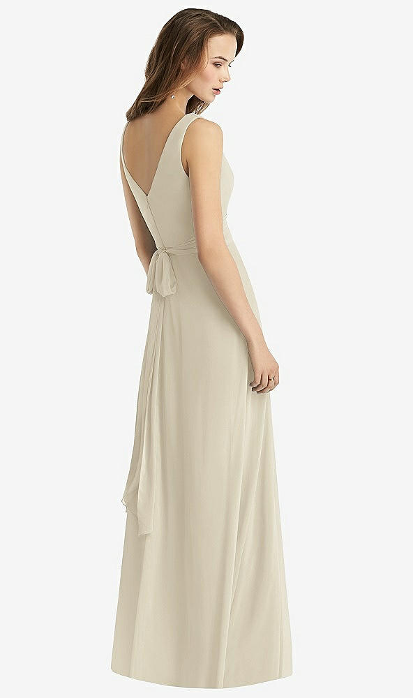 【NEW】【STYLE: TH012】ノースリーブ Vネック シフォン ラップ ドレス【COLOR: Champagne】【SIZE: 00-30W】