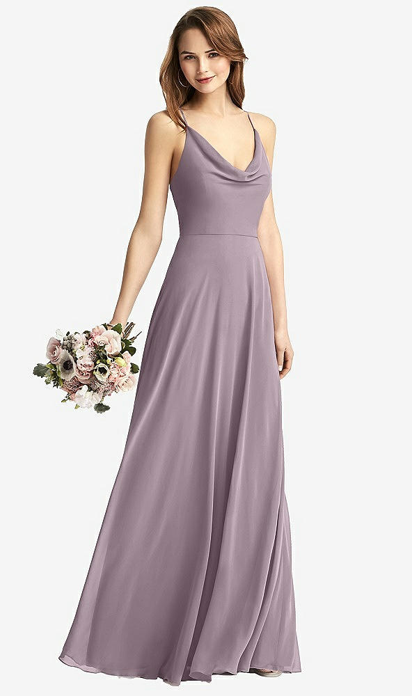 【NEW】【STYLE: TH015】カウル 首 クリス クロス 背中 マキシ ドレス【COLOR: Lilac Dusk】【SIZE: 00-30W】