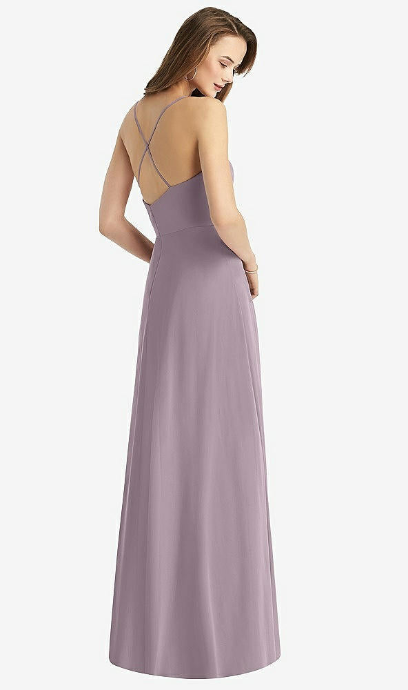 【NEW】【STYLE: TH015】カウル 首 クリス クロス 背中 マキシ ドレス【COLOR: Lilac Dusk】【SIZE: 00-30W】