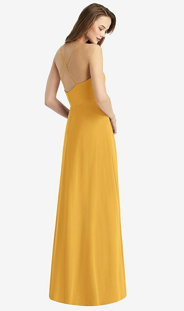 【NEW】【STYLE: TH015】カウル 首 クリス クロス 背中 マキシ ドレス【COLOR: NYC Yellow】【SIZE: 00-30W】