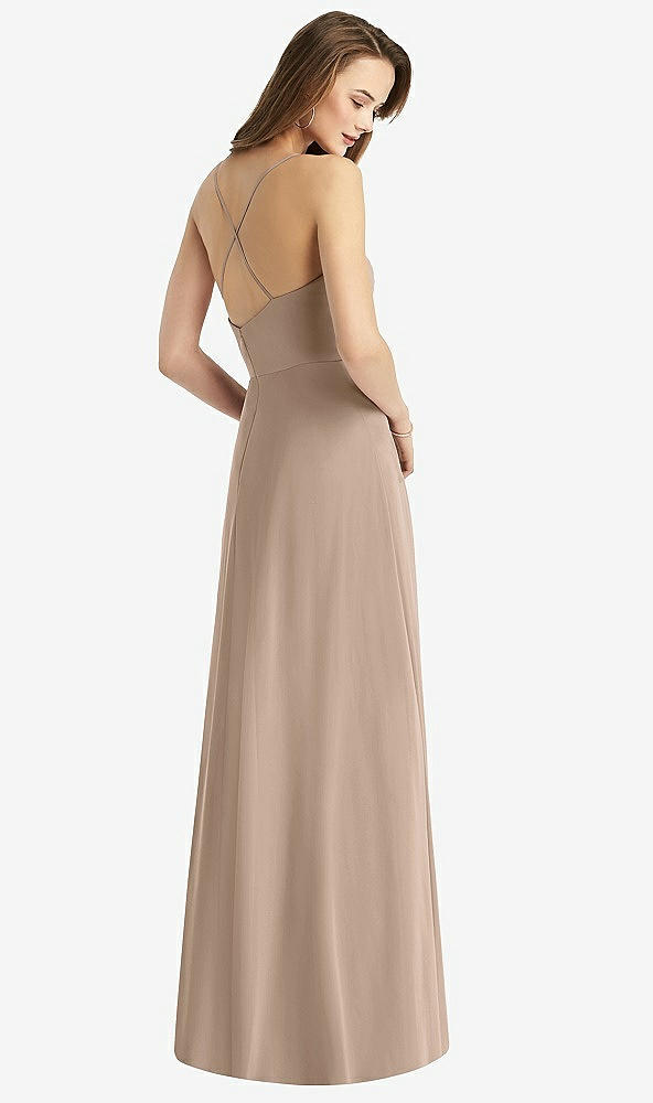 【STYLE: TH015】Cowl Neck Criss Cross Back Maxi Dress【COLOR: Topaz】
