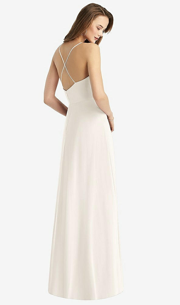 【STYLE: TH015】Cowl Neck Criss Cross Back Maxi Dress【COLOR: Ivory】