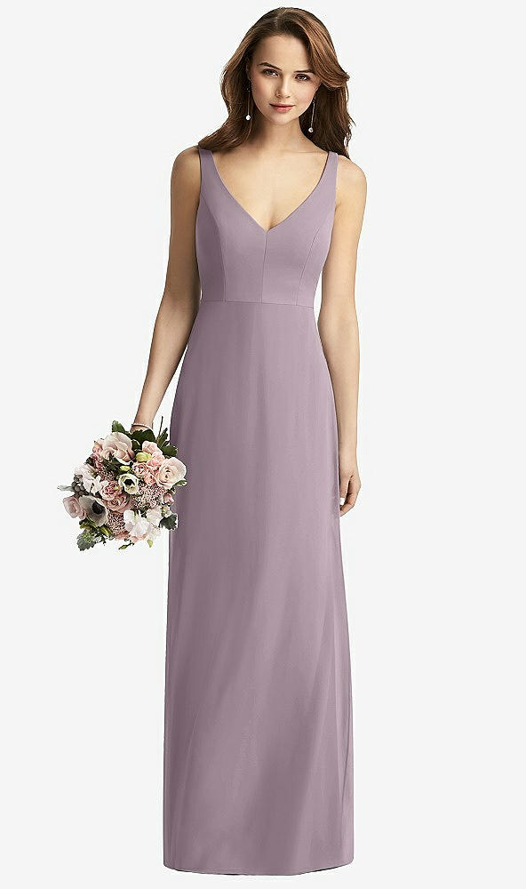 【NEW】【STYLE: TH016】ノースリーブ Vバック 長い トランペット ガウン【COLOR: Lilac Dusk】【SIZE: 00-30W】