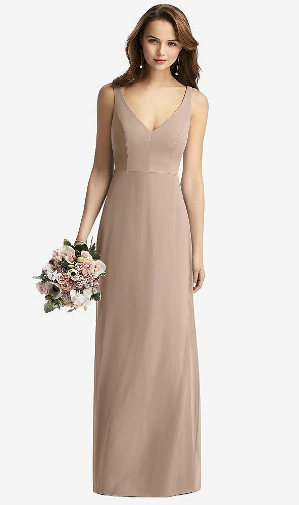 【STYLE: TH016】Sleeveless V-Back Long Trumpet Gown【COLOR: Topaz】