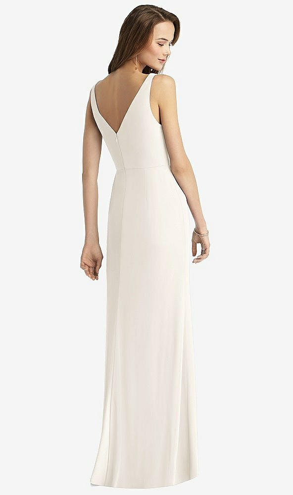 【STYLE: TH016】Sleeveless V-Back Long Trumpet Gown【COLOR: Ivory】
