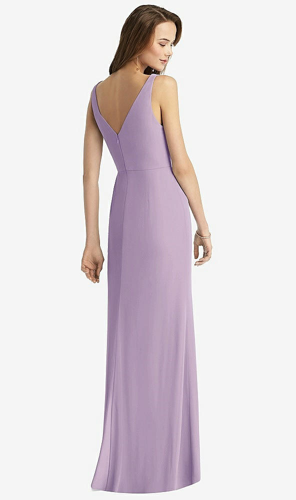 【NEW】【STYLE: TH016】ノースリーブ Vバック 長い トランペット ガウン【COLOR: Pale Purple】【SIZE: 00-30W】