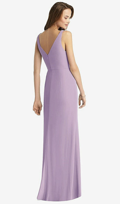 【NEW】【STYLE: TH016】ノースリーブ Vバック 長い トランペット ガウン【COLOR: Pale Purple】【SIZE: 00-30W】
