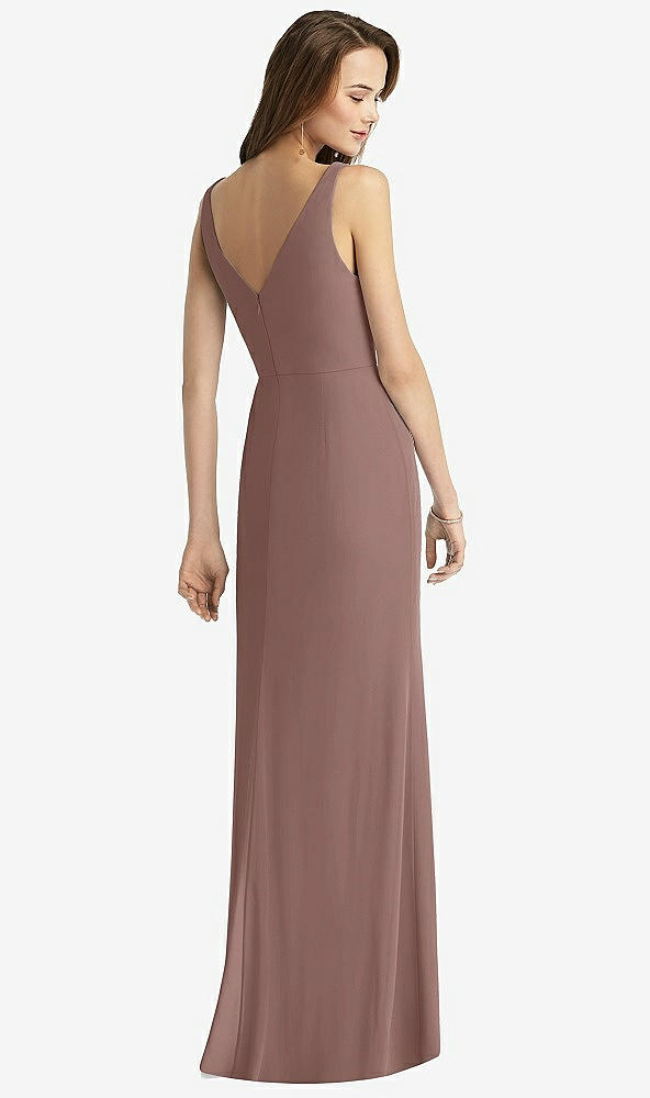 【STYLE: TH016】Sleeveless V-Back Long Trumpet Gown【COLOR: Sienna】