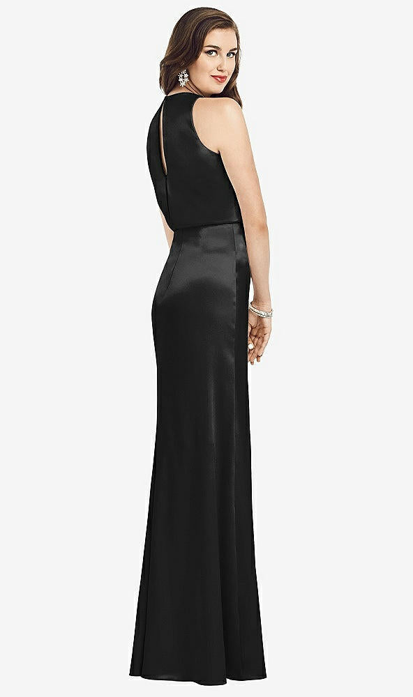 【STYLE: 3055】Sleeveless Blouson Bodice Trumpet Gown【COLOR: Black】