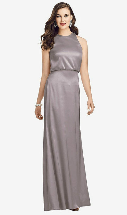 【NEW】【STYLE: 3055】ノースリーブ ブルーソン ボディス トランペット ガウン【COLOR: Cashmere Gray】【SIZE: 00-30W】