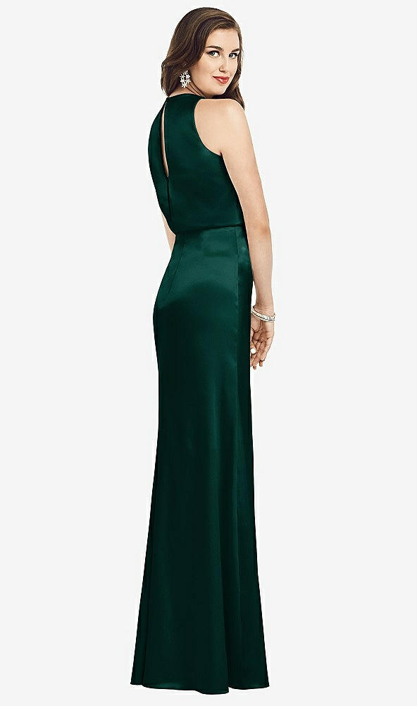 【NEW】【STYLE: 3055】ノースリーブ ブルーソン ボディス トランペット ガウン【COLOR: Evergreen】【SIZE: 00-30W】