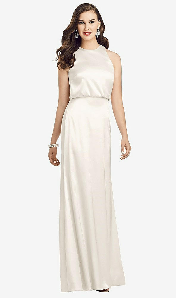 【STYLE: 3055】Sleeveless Blouson Bodice Trumpet Gown【COLOR: Ivory】