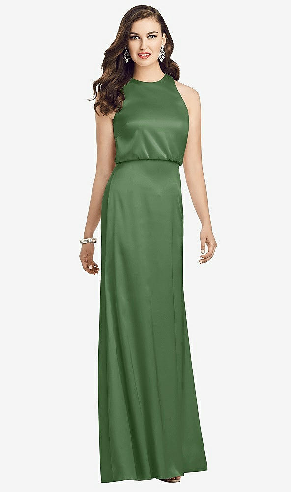 【STYLE: 3055】Sleeveless Blouson Bodice Trumpet Gown【COLOR: Vineyard Green】