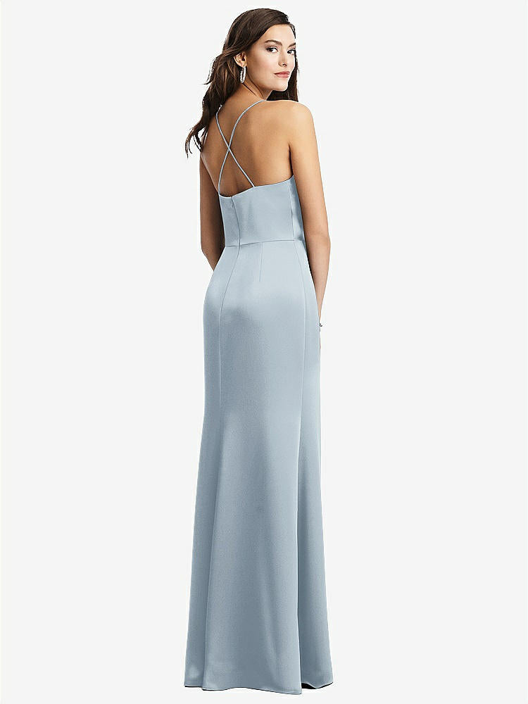 【STYLE: 3056】Cowl-Neck Criss Cross Back Slip Dress【COLOR: Mist】