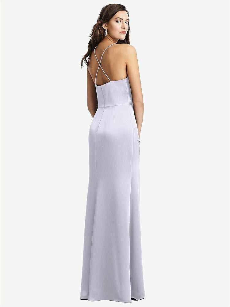 【STYLE: 3056】Cowl-Neck Criss Cross Back Slip Dress【COLOR: Silver Dove】