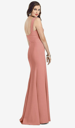 【STYLE: 3060】Sleeveless Seamed Bodice Trumpet Gown【COLOR: Desert Rose】