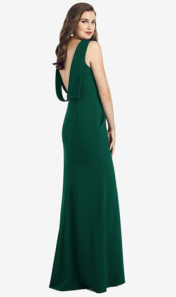 【NEW】【STYLE: 3061】ドレープ バックレス クレープ ドレス ポケット付き【COLOR: Hunter Green】【SIZE: 00-30W】