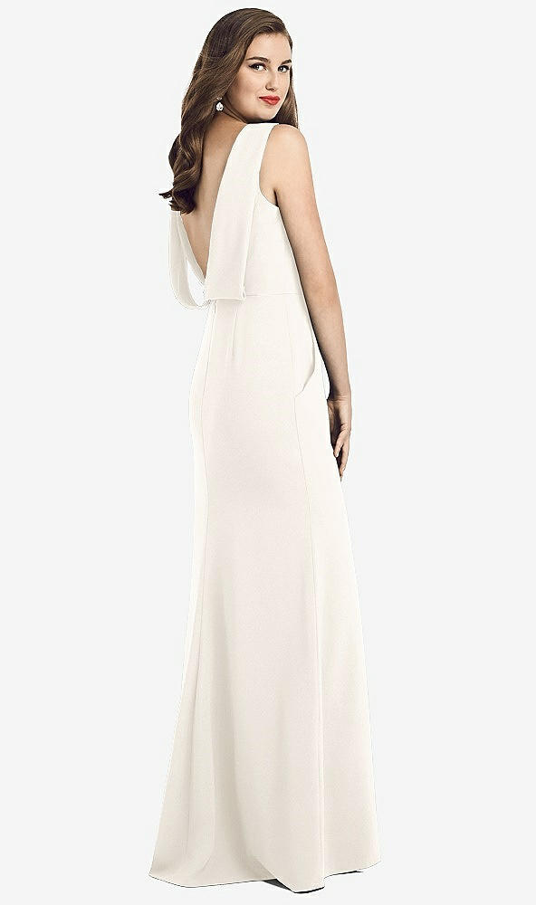 【NEW】【STYLE: 3061】ドレープ バックレス クレープ ドレス ポケット付き【COLOR: Ivory】【SIZE: 00-30W】