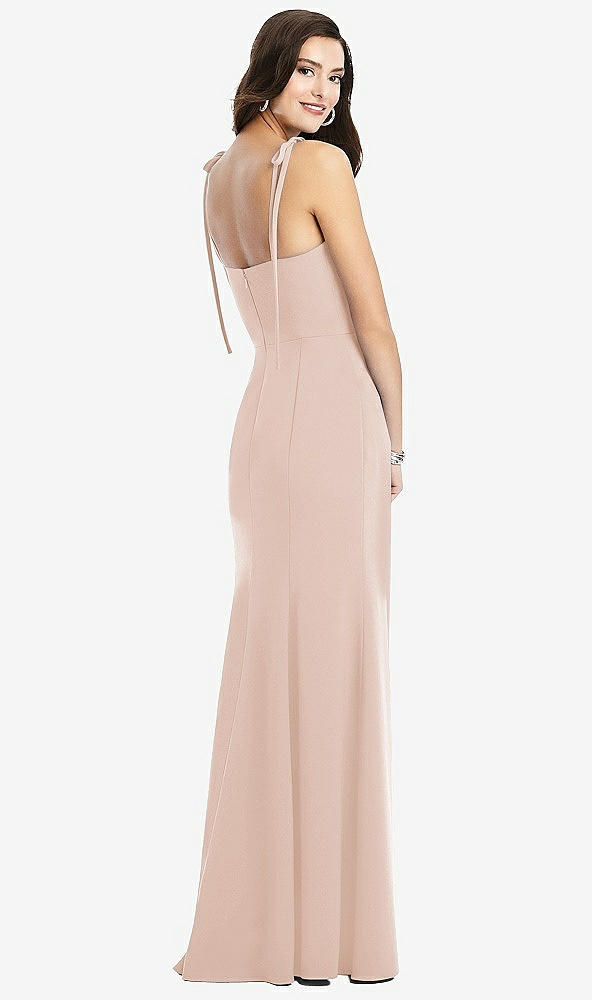 【NEW】【STYLE: 3070】Bustier CREPE ガウン 調整可能 弓 ストラップ【COLOR: Cameo】【SIZE: 00-30W】
