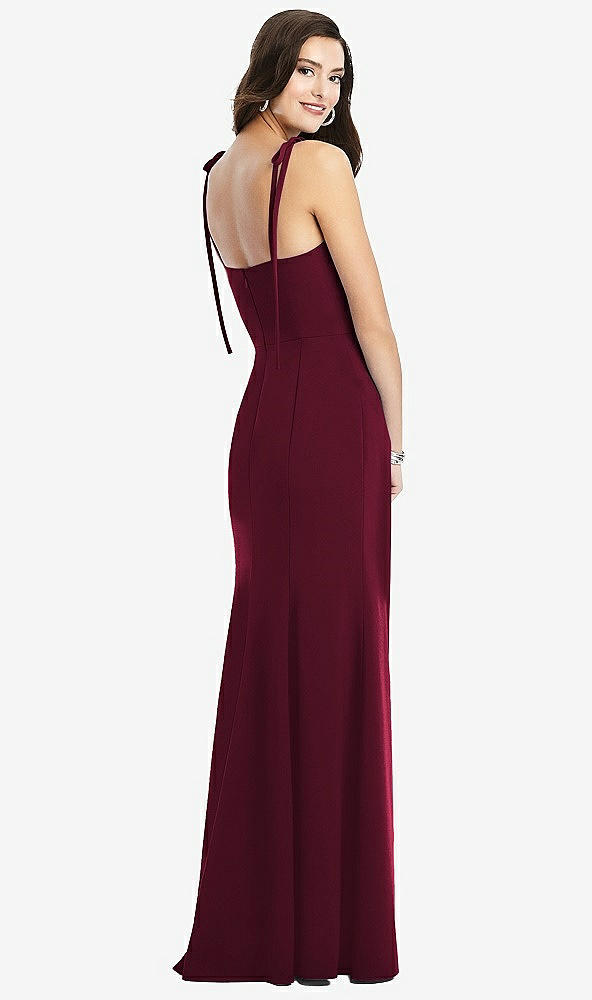 【NEW】【STYLE: 3070】Bustier CREPE ガウン 調整可能 弓 ストラップ【COLOR: Cabernet】【SIZE: 00-30W】