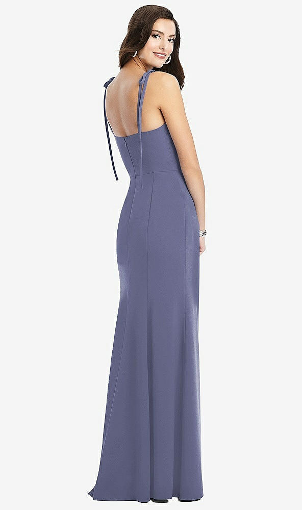 【NEW】【STYLE: 3070】Bustier CREPE ガウン 調整可能 弓 ストラップ【COLOR: French Blue】【SIZE: 00-30W】