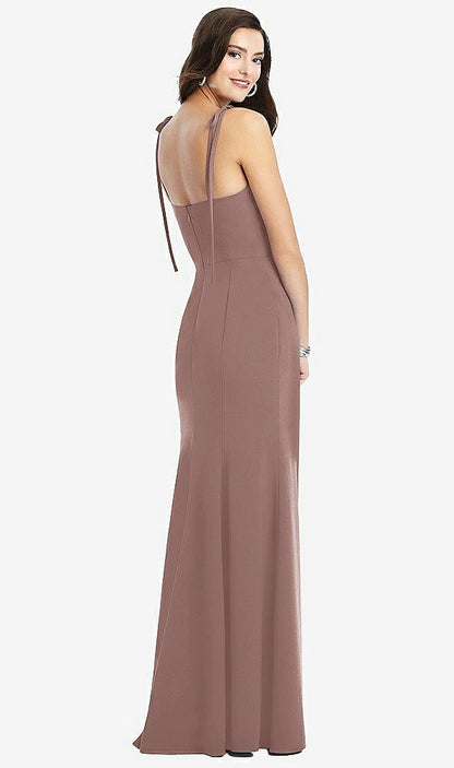 【NEW】【STYLE: 3070】Bustier CREPE ガウン 調整可能 弓 ストラップ【COLOR: Sienna】【SIZE: 00-30W】