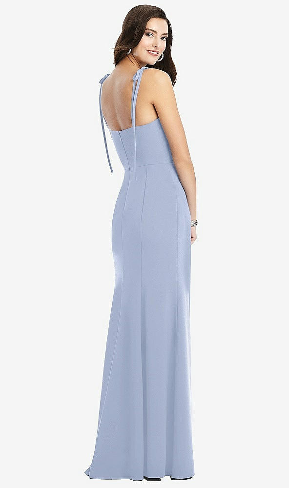 【NEW】【STYLE: 3070】Bustier CREPE ガウン 調整可能 弓 ストラップ【COLOR: Sky Blue】【SIZE: 00-30W】