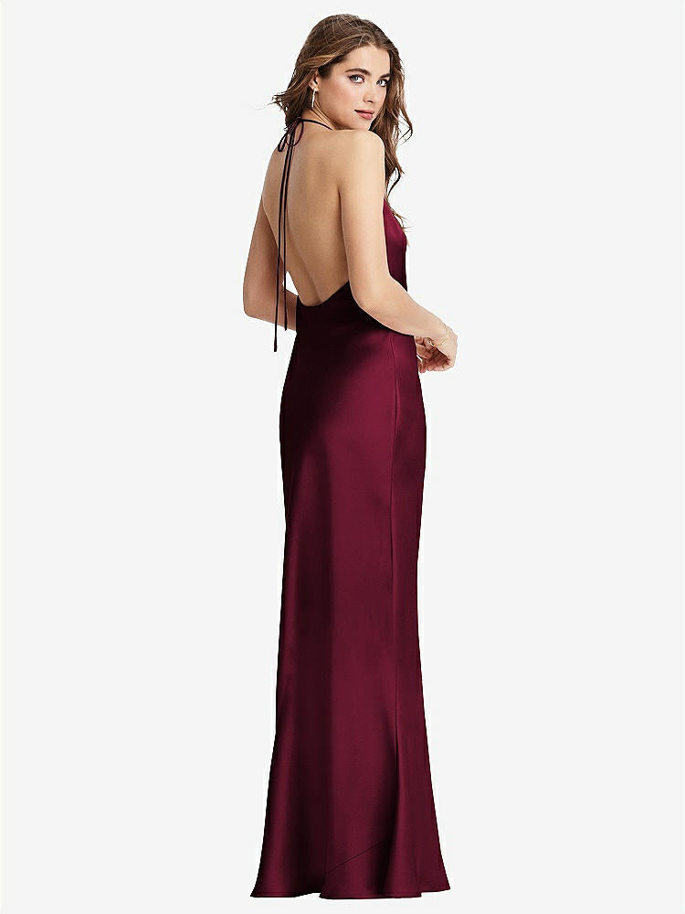 【NEW】【STYLE: LB002】カウルネック コンバーチブル マキシ スリップ ドレス  -  リース【COLOR: Cabernet】【SIZE: 00-30W】