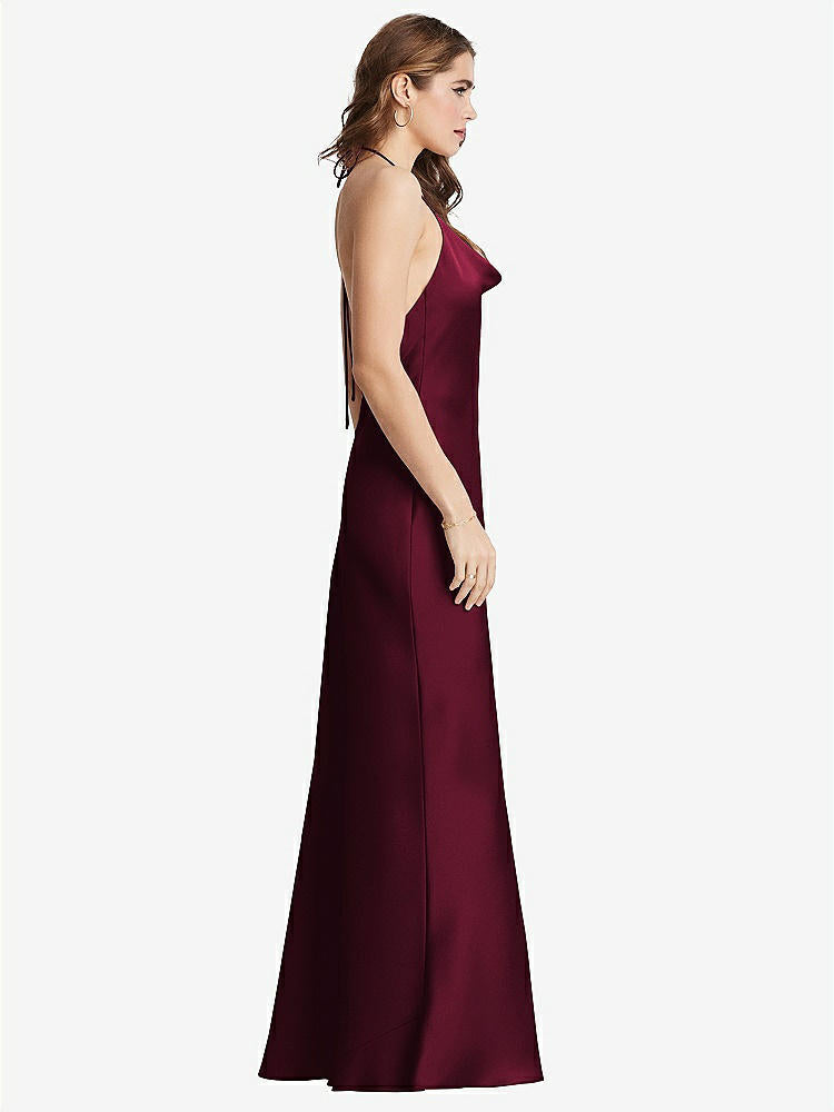 【NEW】【STYLE: LB002】カウルネック コンバーチブル マキシ スリップ ドレス  -  リース【COLOR: Cabernet】【SIZE: 00-30W】
