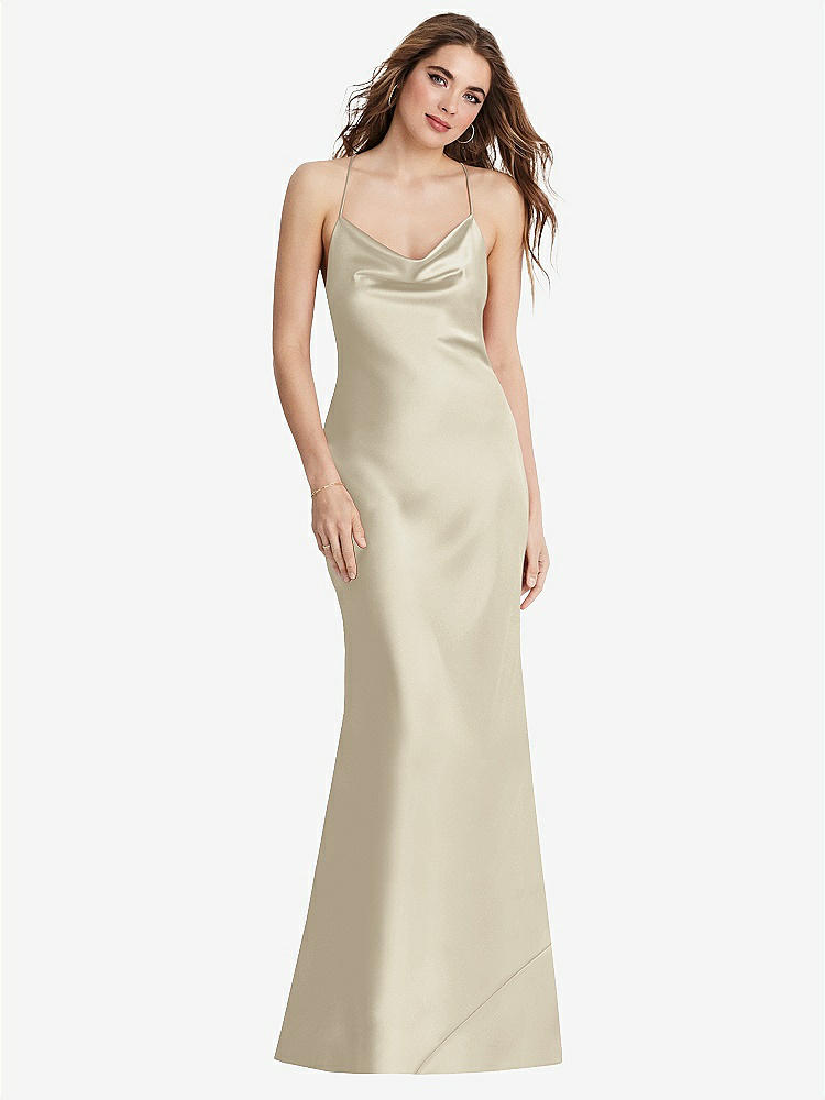 【STYLE: LB002】Cowl-Neck Convertible Maxi Slip Dress - Reese【Champagne】