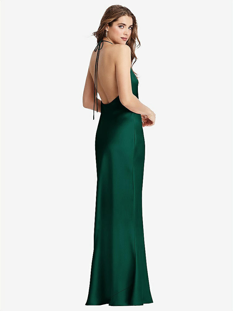 【STYLE: LB002】Cowl-Neck Convertible Maxi Slip Dress - Reese【COLOR: Hunter Green】