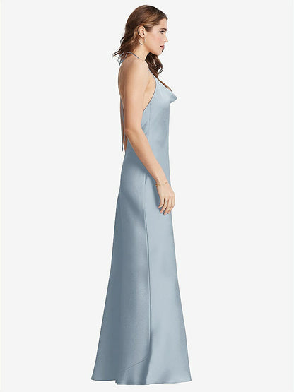 【NEW】【STYLE: LB002】カウルネック コンバーチブル マキシ スリップ ドレス  -  リース【COLOR: Mist】【SIZE: 00-30W】