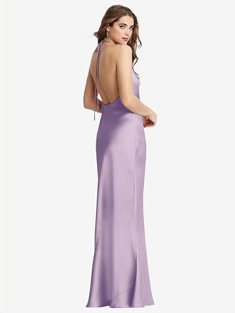 【NEW】【STYLE: LB002】カウルネック コンバーチブル マキシ スリップ ドレス  -  リース【COLOR: Pale Purple】【SIZE: 00-30W】