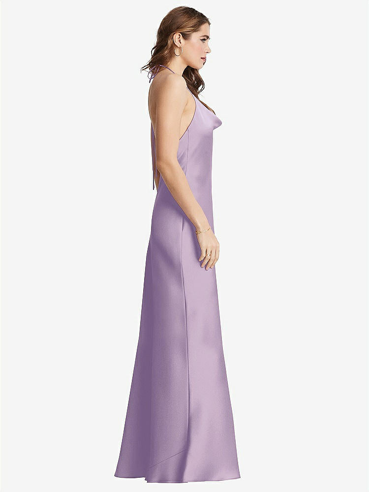 【NEW】【STYLE: LB002】カウルネック コンバーチブル マキシ スリップ ドレス  -  リース【COLOR: Pale Purple】【SIZE: 00-30W】