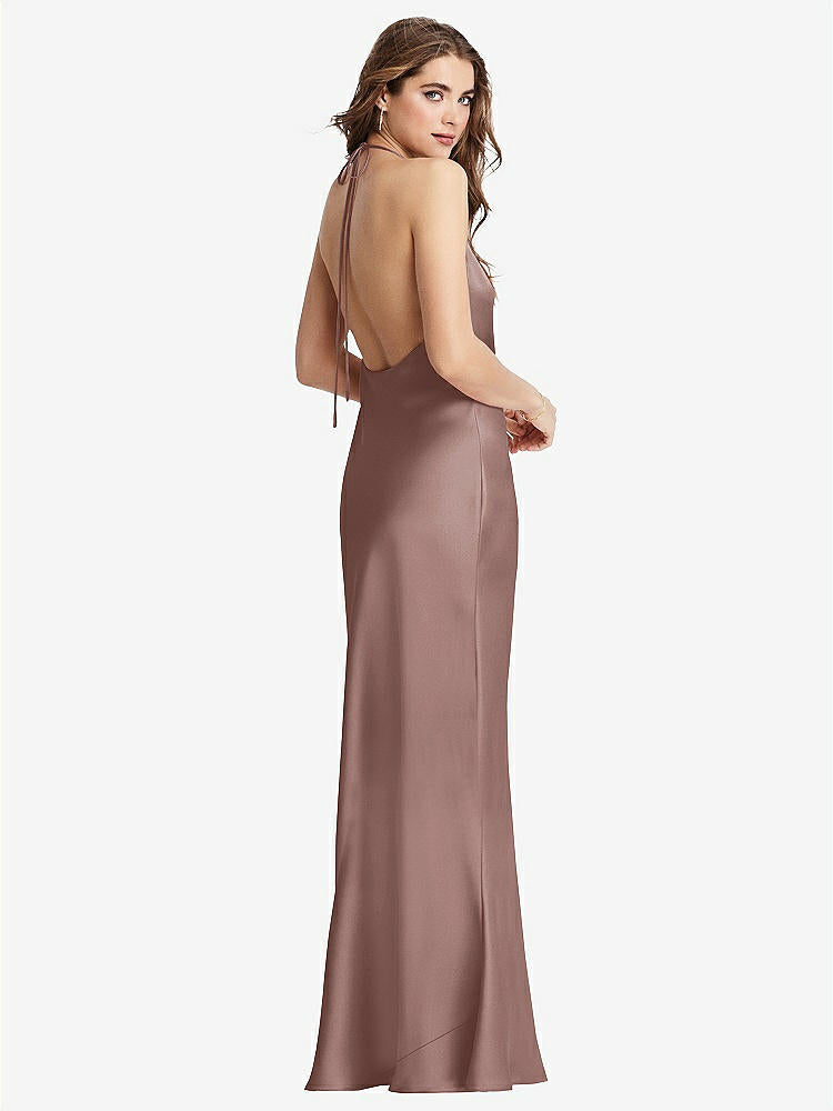 【STYLE: LB002】Cowl-Neck Convertible Maxi Slip Dress - Reese【COLOR: Sienna】