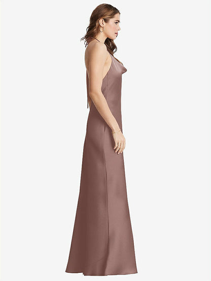 【STYLE: LB002】Cowl-Neck Convertible Maxi Slip Dress - Reese【COLOR: Sienna】