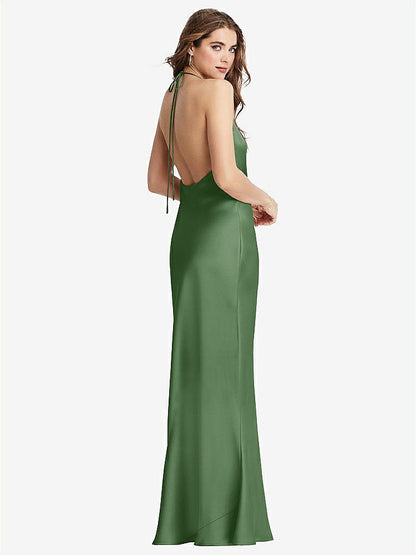 【STYLE: LB002】Cowl-Neck Convertible Maxi Slip Dress - Reese【COLOR: Vineyard Green】