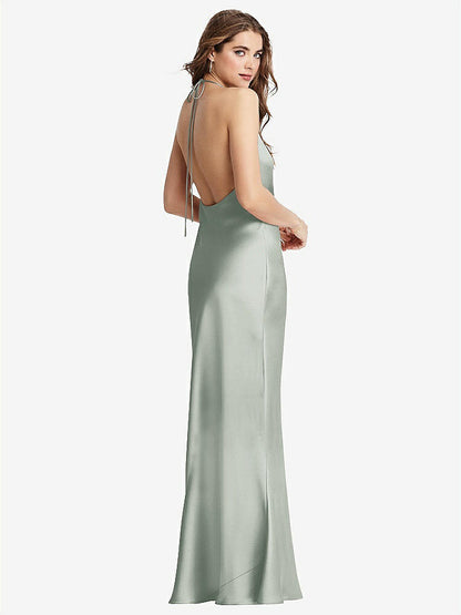【STYLE: LB002】Cowl-Neck Convertible Maxi Slip Dress - Reese【COLOR: Willow Green】