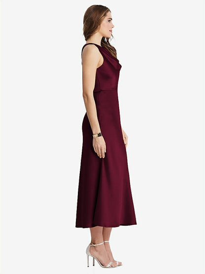 【NEW】【STYLE: LB003】カウルネック MIDI タンク ドレス  -  ESME【COLOR: Cabernet】【SIZE: 00-30W】