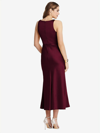 【NEW】【STYLE: LB003】カウルネック MIDI タンク ドレス  -  ESME【COLOR: Cabernet】【SIZE: 00-30W】