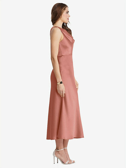 【NEW】【STYLE: LB003】カウルネック MIDI タンク ドレス  -  ESME【COLOR: Desert Rose】【SIZE: 00-30W】