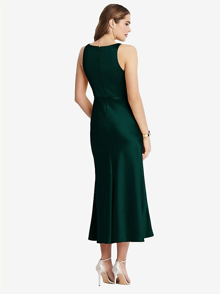 【STYLE: LB003】Cowl-Neck Midi Tank Dress - Esme【COLOR: Evergreen】