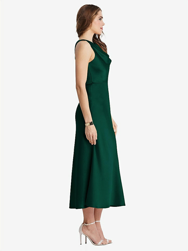 【STYLE: LB003】Cowl-Neck Midi Tank Dress - Esme【COLOR: Hunter Green】